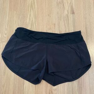 Lululemon black Speed Up Shorts